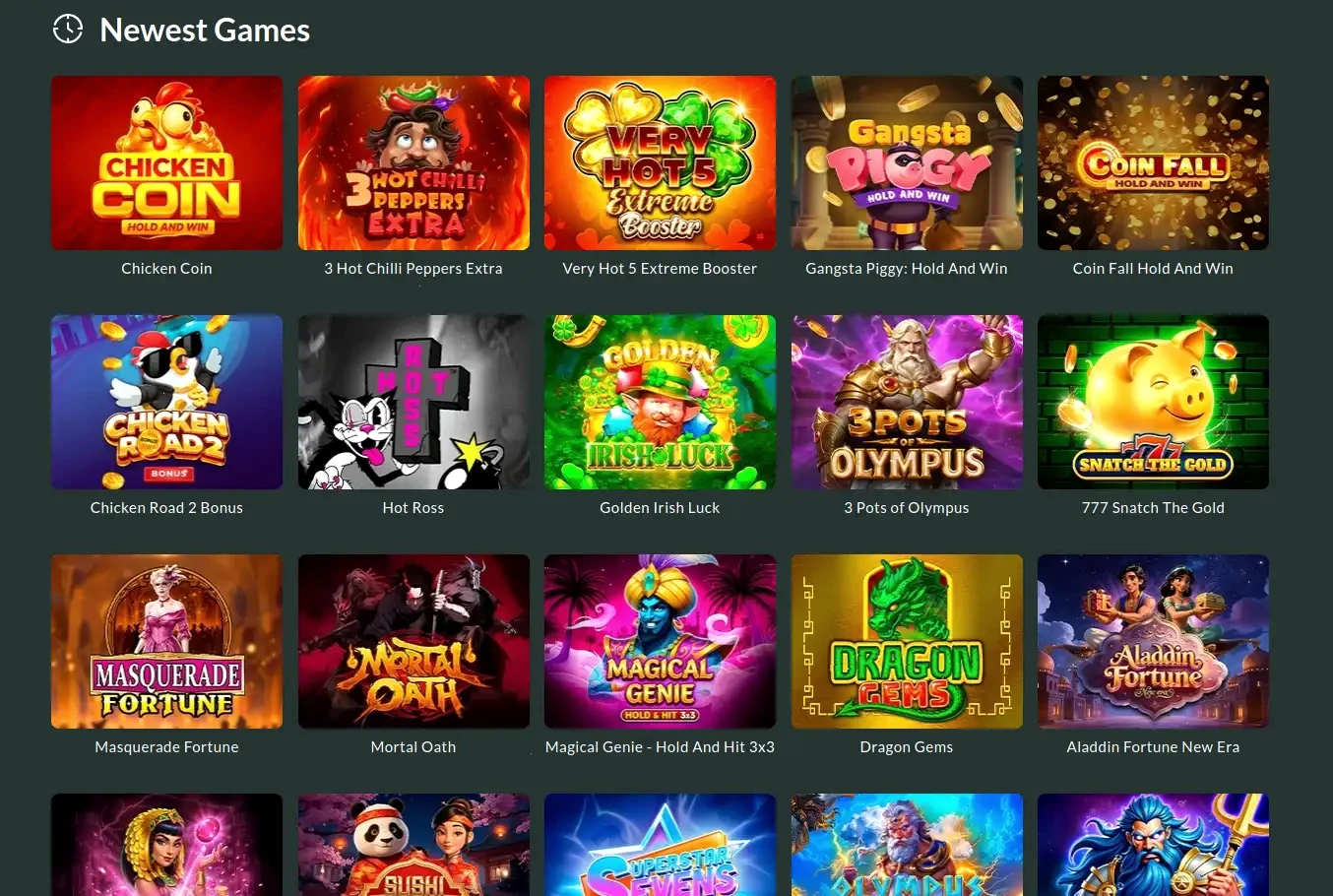 Lucky Elf mobile casino interface showing game selection on smartphone